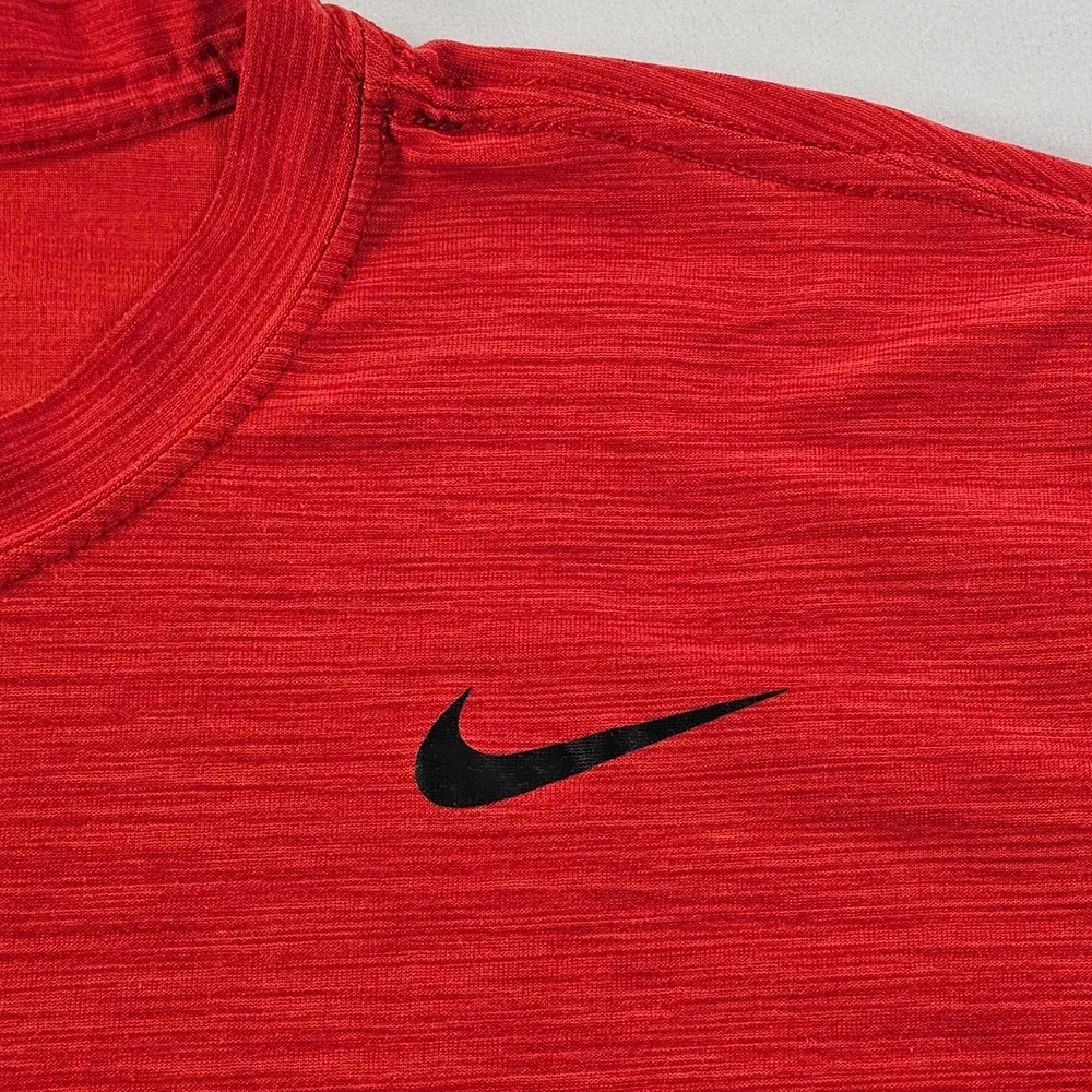 Nike Dri-Fit Red Short Sleeve Performance T-Shirt Men's LT